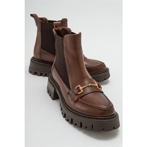 LuviShoes Women's VESPER Camel Buckle Chelsea Boots Cijene