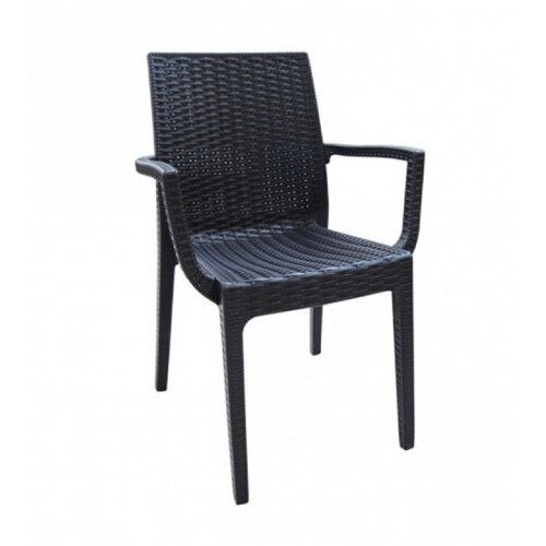 ARETA Stolica DAFNE 55x54x85cm PVC siva Slike