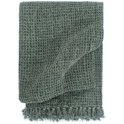 vidaXL Odeja iz bombaža 125x150 cm temno zelena Cene