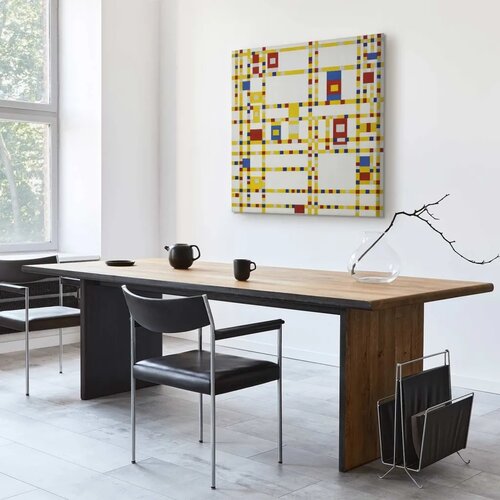  Slika - Piet Mondrian &amp;ndash; Broadway Boogie Woogie 80x80 Na talijanskom platnu Slike