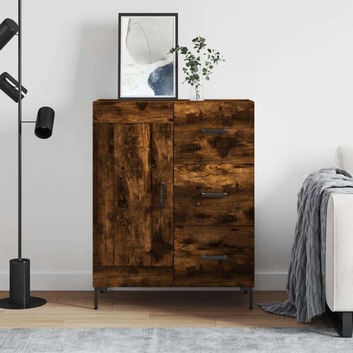  Komoda boja dimljenog hrasta 69 5x34x90 cm konstruirano drvo Cijene
