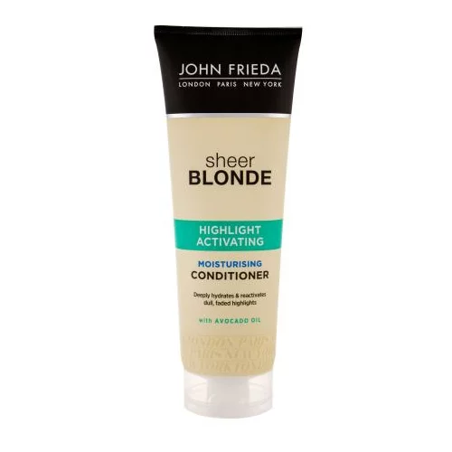 John Frieda Sheer Blonde Highlight Activating balzam za lase za barvane lase za svetle lase za suhe lase 250 ml poškodovana embalaža
