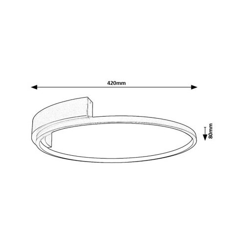 Rabalux Plafonska lampa Holize LED 23W 1350lm 4000K 40cm Slike