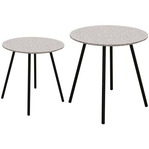 The home deco factory Klubske mizice PLUTON X2 Siva Slike