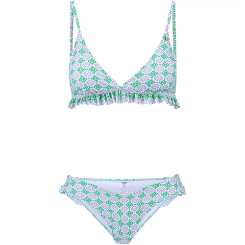 Shiwi Bikini 'Romy' zelena / ljubičasta / bijela