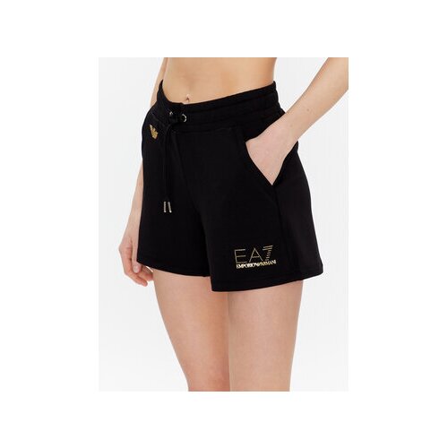 Ea7 Emporio Armani &amp;Scaron;portne kratke hlače 3RTS63 TJ9RZ 1200 Črna Regular Fit Slike