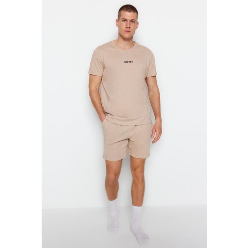 Trendyol Pajama Set - Beige - Plain Slike