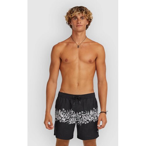 O'neill Uni Flower 16" Boardshorts black tropical stripe Cene