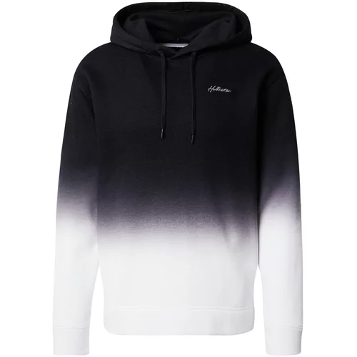 Hollister Sweater majica 'WEBEX' crna / prljavo bijela
