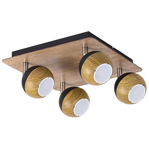 Rabalux arthur spot, hrast/crna, GU10 4X 35W Cene