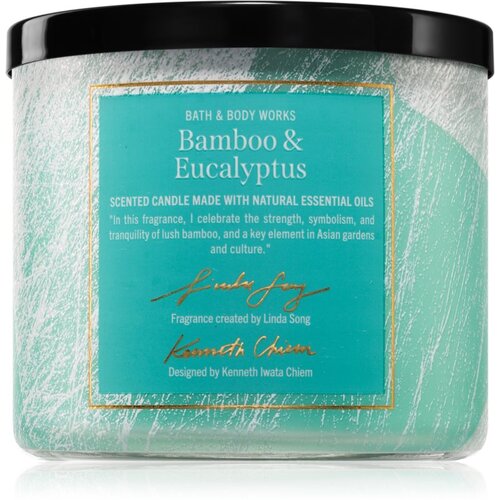 Bath &amp;amp; Body Works Bamboo &amp;amp; Eucalyptus di&amp;scaron;eča sveča 411 g Slike