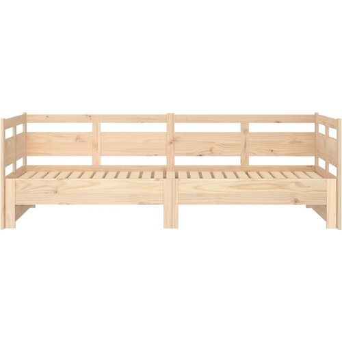  Dnevni ležaj na izvlačenje od masivne borovine 2 x (90x190) cm Slike