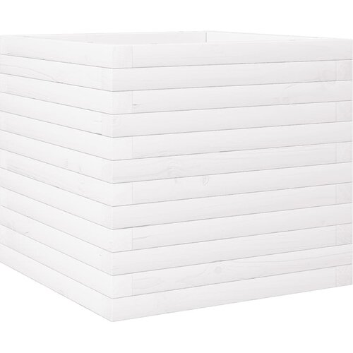 Maison Chic Vrtno korito - Greda - Cvetlični Lonec belo 50x50x46 cm trdna borovina, (21789289) Cene