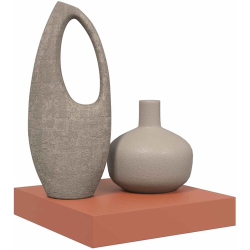  Polica na zidu Zidne Crvena 23 x 23,5 x 4 cm Konstruirano drvo Slike