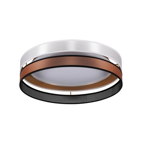  Duolla- LED stropna svetiljka ROLLER DUO SHINY LED/24W/230V &amp;Oslash; 45 cm bela/bakrena Slike
