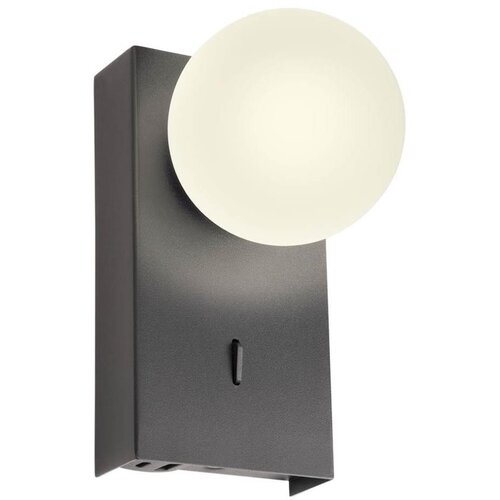  Redo 01-4659 - LED zidno svetlo NORMA, 5W/230V, CRI 90, USB, crno Cene