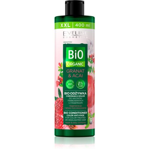 Eveline Cosmetics Bio Organic Granat & Acai regeneracijski balzam za barvane lase in lase s prameni 400 ml Cene