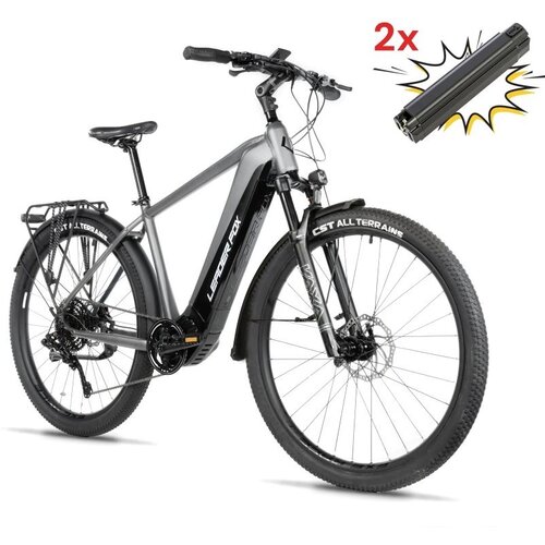 Leaderfox Električno treking kolo Barnet 28" - siva + dodatna baterija Cene