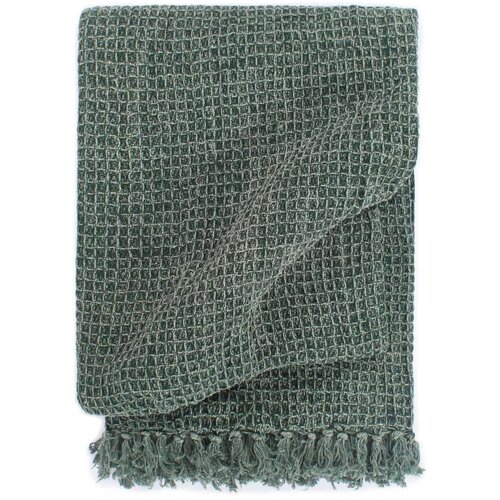 vidaXL Odeja iz bombaža 125x150 cm temno zelena Cene