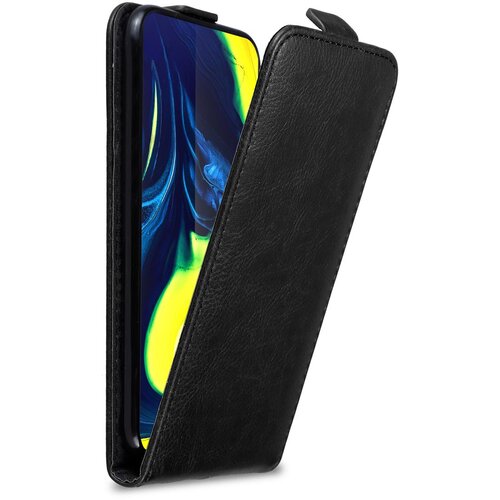 Cadorabo Ohi&scaron;je, združljivo z Samsung Galaxy A80 / A90 4G v nočna črna - Za&scaron;čitni ovitek v obliki flipa z magnetnim zapiranjem, (20564023) Cene