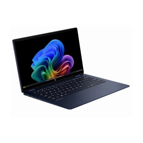 HP laptop omnibook x flip 14-fm0018nn W11H/14&amp;quot;2K touch/core U7-258V/32GB/1TB/backlit/3g/teget Slike