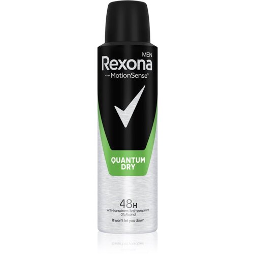 Rexona Men Quantum Dry 48H antiperspirant deodorant v spreju 150 ml za mo&amp;scaron;ke Slike