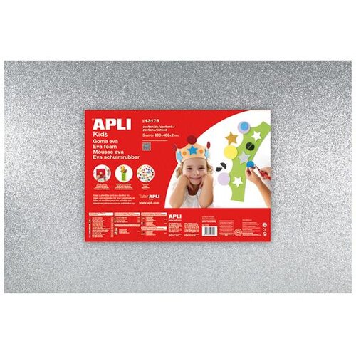 Apli Eva pena ble&scaron;čice srebrna 400x600x2mm 3, (20392939) Cene