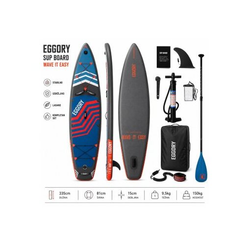 Eggory SUP daska na naduvavanje Balkan Angler 335x81x15cm Cene