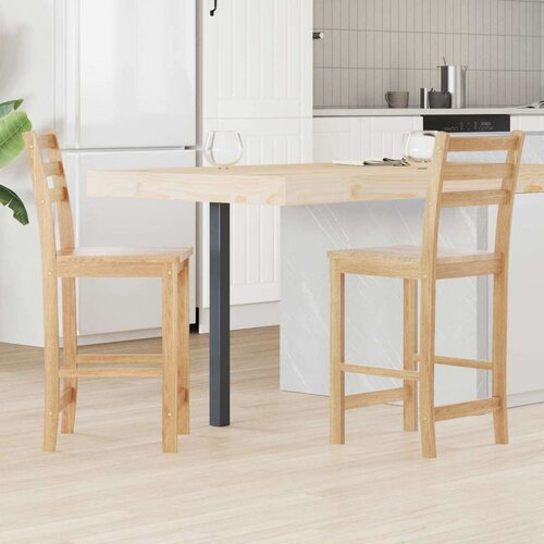  Trpezarijske stolice 2 pcs Prirodna 40 x 47 5 x 99 5 cm - Prirodna Cijene