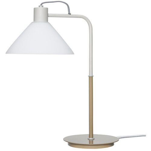 H&amp;uuml;bsch Bijela stolna lampa sa staklenim sjenilom (visina 44 cm) Spot &amp;ndash; Slike