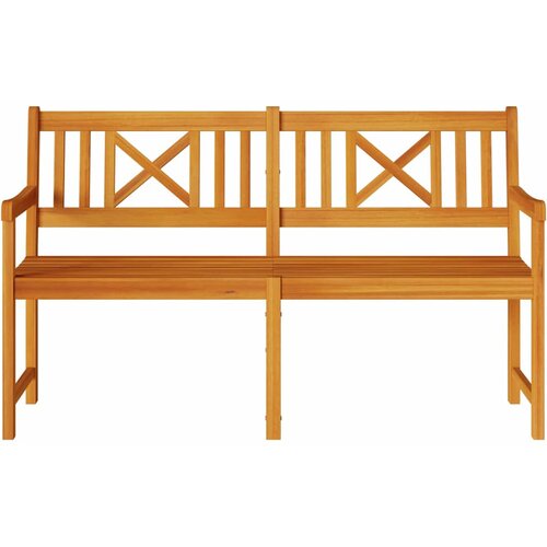  Vanjska klupa Prirodna 150 x 56 x 90 cm Čvrsto drvo akacije Slike