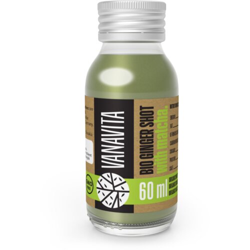 VanaVita bio ginger shot sa mača čajem 60 ml bez ukusa Slike