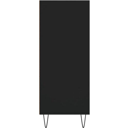  Visoka komoda crna 57 x 35 x 90 cm od konstruiranog drva Slike