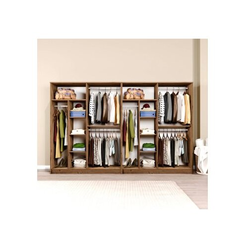 Hanah home Ormar Kardelen 1600-121, 280x180x51.8 cm, , Smeđa Slike