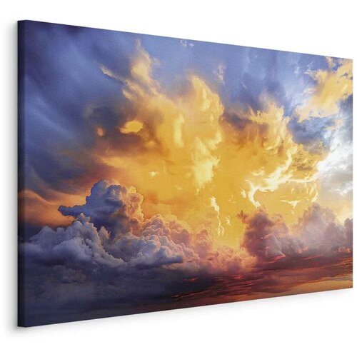 Slika - Beautiful Sunset - Clouds in Warm Shades 120x80 Cene