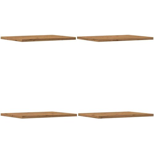 VidaXL Knjižne police 4 kosi artisan hrast 40x30x1,5 cm inženirski les Slike