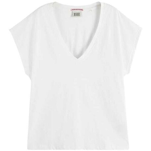 SCOTCH &amp;amp; SODA ženska majica sa v izrezom SS180401-U100 Slike