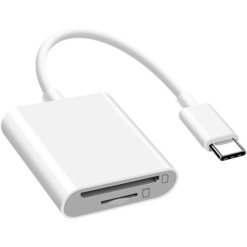 AVIZAR univerzalni citalnik kartic za kartico tf / micro sd / sd, adapter usb-c - bel, (21262215) Cene
