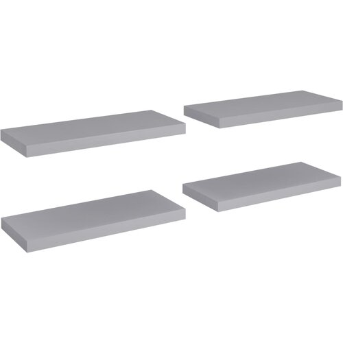 Maison Chic 4 kosi Stenske Police - Viseče police sive 60x23,5x3,8 cm MDF, (21794019) Cene