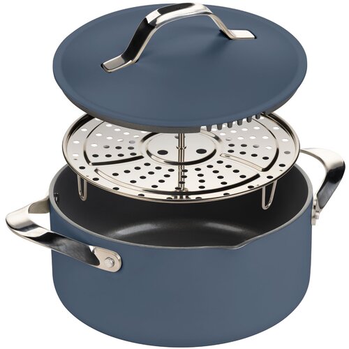Rosmarino Kozica za kuhanje na pari, sotiranje in cvrtje Chef&rsquo;s Choice All-in-One, 24 cm &ndash; modra, (5000257815) Cene