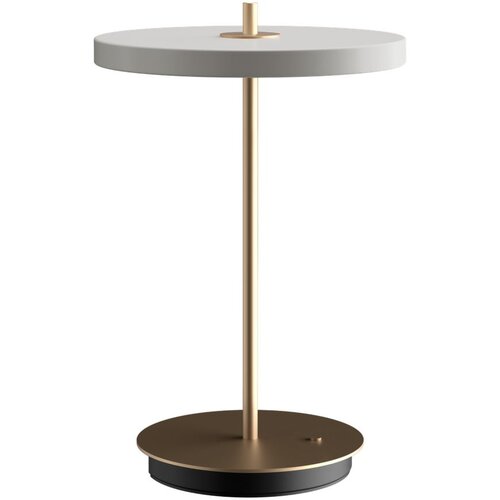 UMAGE Svijetlo siva LED stolna lampa s mogućnosti zatamnjivanja s metalnim sjenilom (visina 31 cm) Asteria Move – Cijene