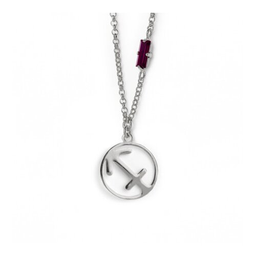  Ženski victoria cruz sagitario amethyst lančić sa swarovski ljubičastim kristalom ( a3660-sahg ) Cene