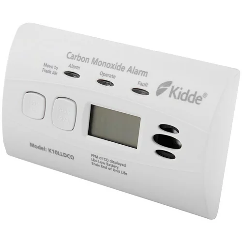 KIDDE Detektor ugljičnog monoksida K10LLDCO (Na baterijski pogon, 85 dB)