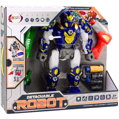 Robot Weapon za sastavljanje s zvučnim i svjetlosnim efektima - tamno plavi Slike