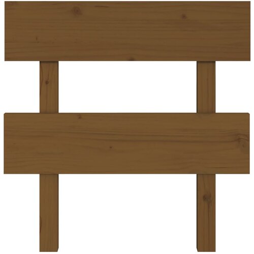  Uzglavlje za krevet boja meda 93,5 x 3 x 81 cm masivna borovina Slike