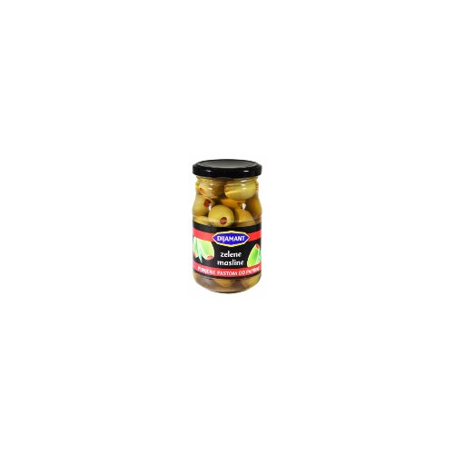 Dijamant zelene masline punjene pastom od paprike 350g tegla Slike