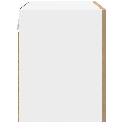 ormarić 2 pcs Umjetnički hrast i bijela 50 x 31 x 40 cm Slike