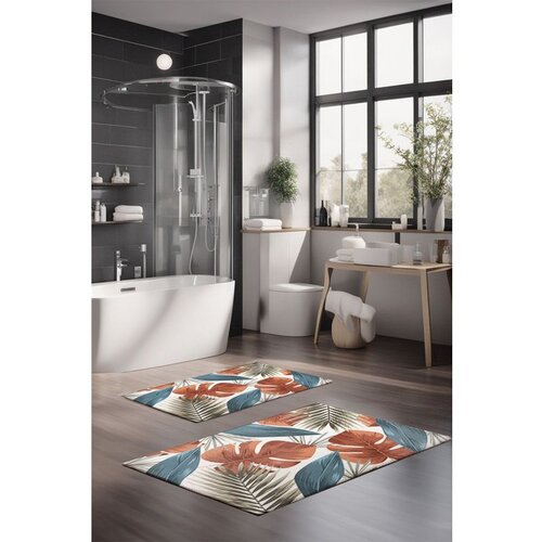  CT-5326 multicolor bathmat set (2 pieces) Cene