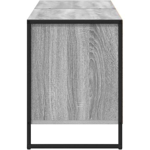 ormar Siva Sonoma 140 x 36 x 49.5 cm Konstruirano drvo Slike