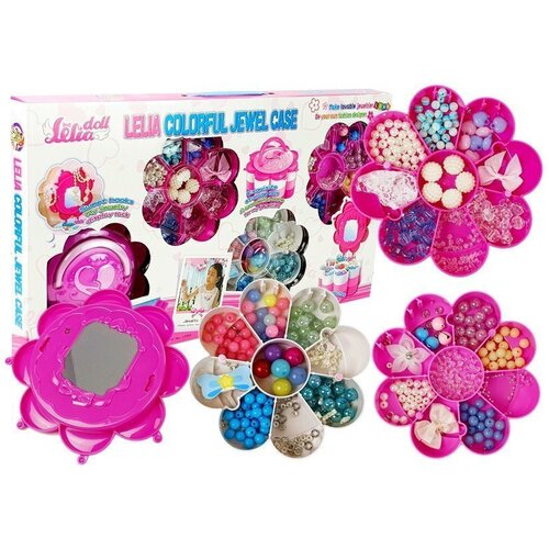 DIY Jewelry Bead Set Folding Mirror Box Slike